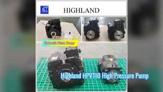 Solução de colheitadeira de bomba de pistão axial Highland HPV110 42MPa