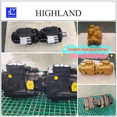 Controle hidráulico exacto com bombas hidráulicas tándem para processos industriais