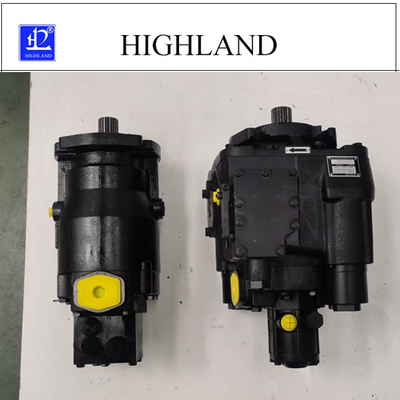 Sistema de movimentação hidráulico do motor da bomba e bomba de pistão variável do misturador de cimento