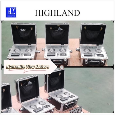 HIGHLAND Tester hidráulico portátil para medição precisa Teste de taxa de fluxo hidráulico