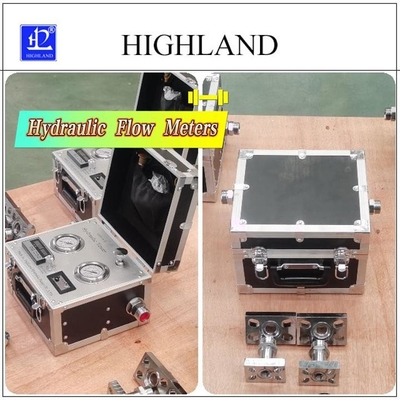 HIGHLAND Tester hidráulico portátil para medição precisa Teste de taxa de fluxo hidráulico