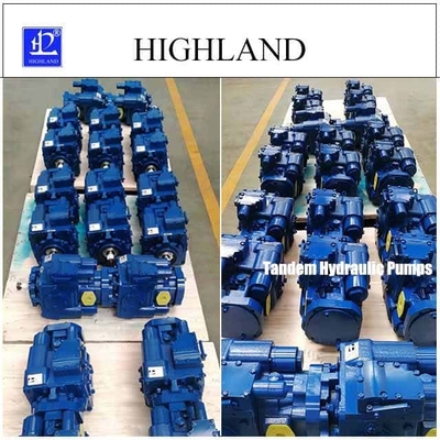 Componentes do sistema hidráulico Recolhedora Bombas Tandem com construção de ferro fundido