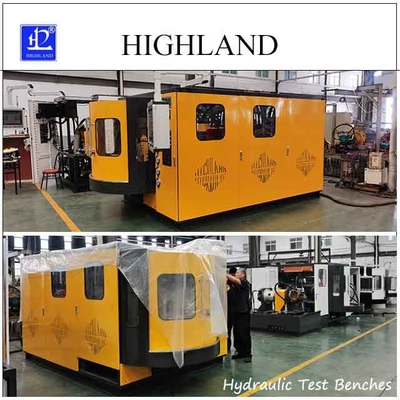 Bancos de ensaio hidráulicos HIGHLAND com 250 kW de potência e 500 L/min de caudal