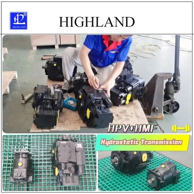 Sistema de transmissão hidráulica testado e totalmente personalizado com bomba de pistão axial