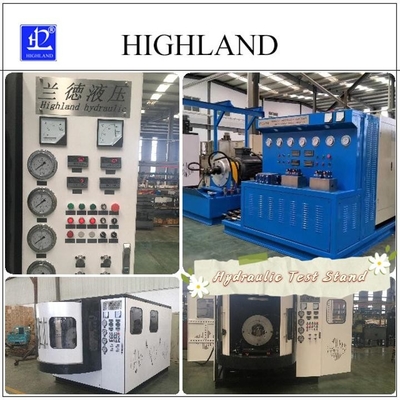 Equipamento de ensaio hidráulico com caudal de 380 L/min