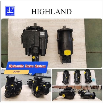 Sistema de accionamento hidráulico de bomba de pistão axial Controle automático para diversas aplicações