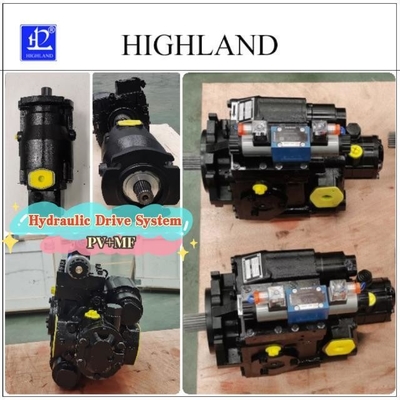 Sistema de accionamento hidráulico de bomba de pistão axial Controle automático para diversas aplicações