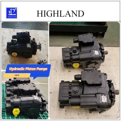 Bomba de pistão axial Highland HPV110-MA-R-23 110ml/r 42MPa de alta pressão para sistema hidráulico de colheitadeira agrícola